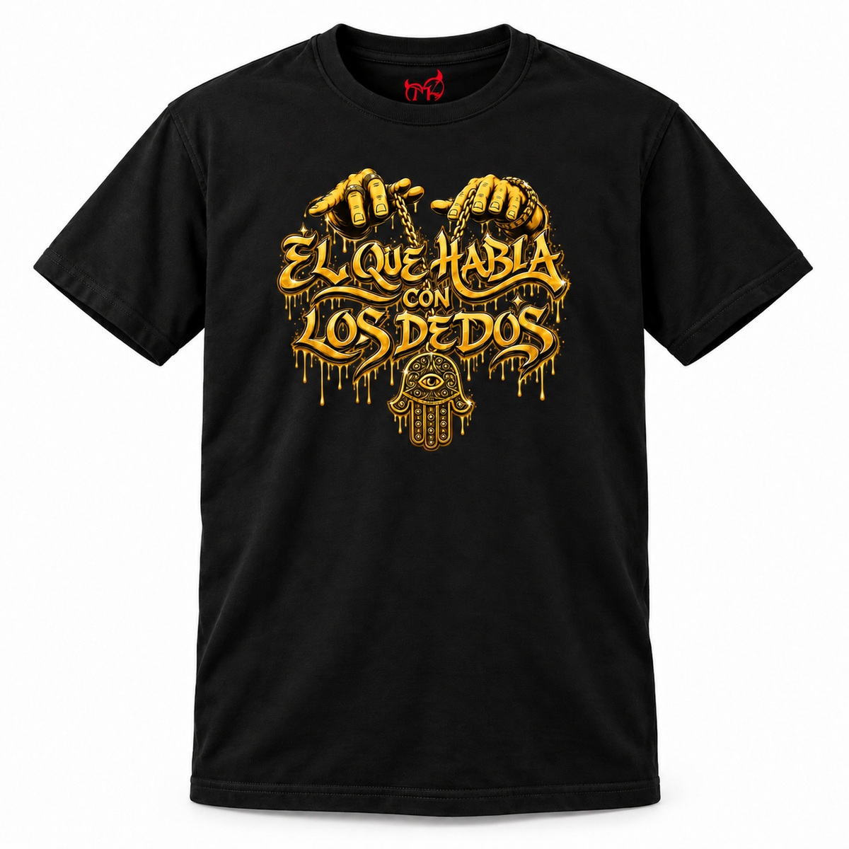 WALIYO — EL QUE HABLA CON LOS DEDOS T-SHIRT — BLACK